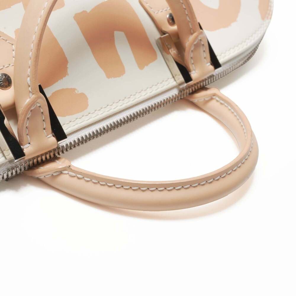 Louis Vuitton 2001 Graffiti Alma Horizontal Handbag in White and Beige - Picture 12 of 12